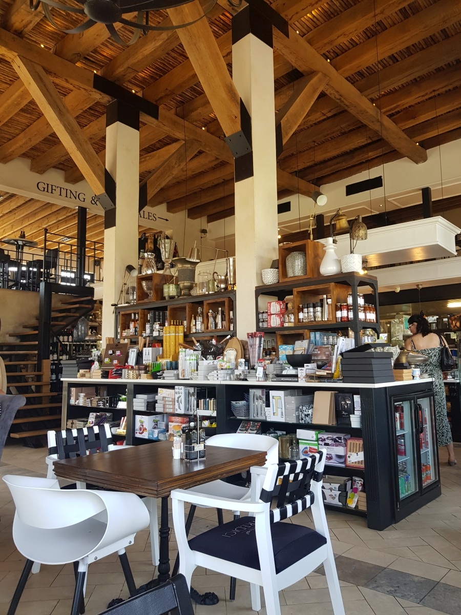 Blick in den Shop des Restaurants Tredici in Swellendam